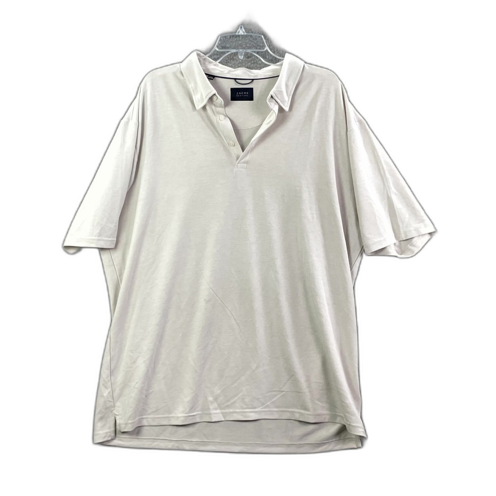 Jachs New York Polo Shirt Mens 2XL Side Slit Short Sleeve Performance Sportswear